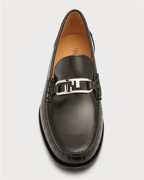 mocassino alto fendi|Fendi Mocassino Leather Loafers .